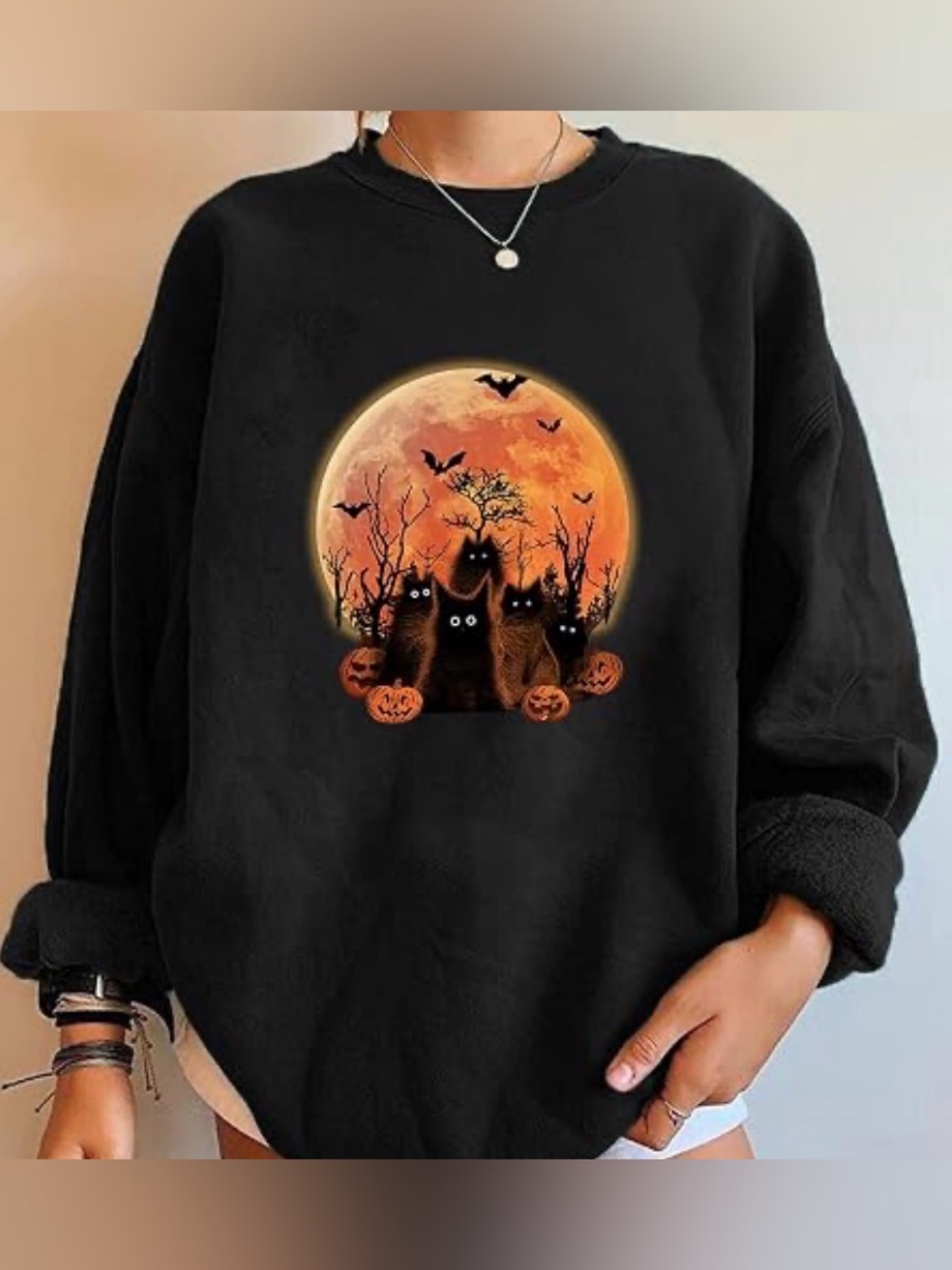 Halloween Cat Sweatshirt